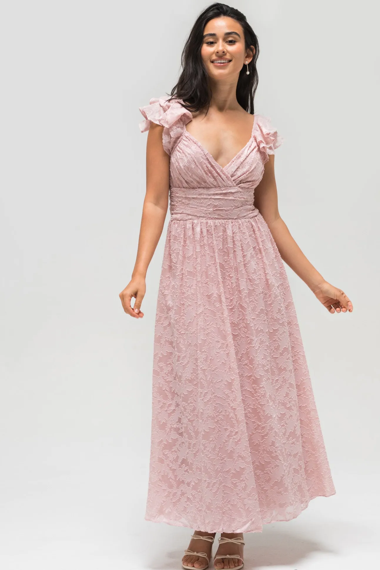 Adele Textured Maxi Dress