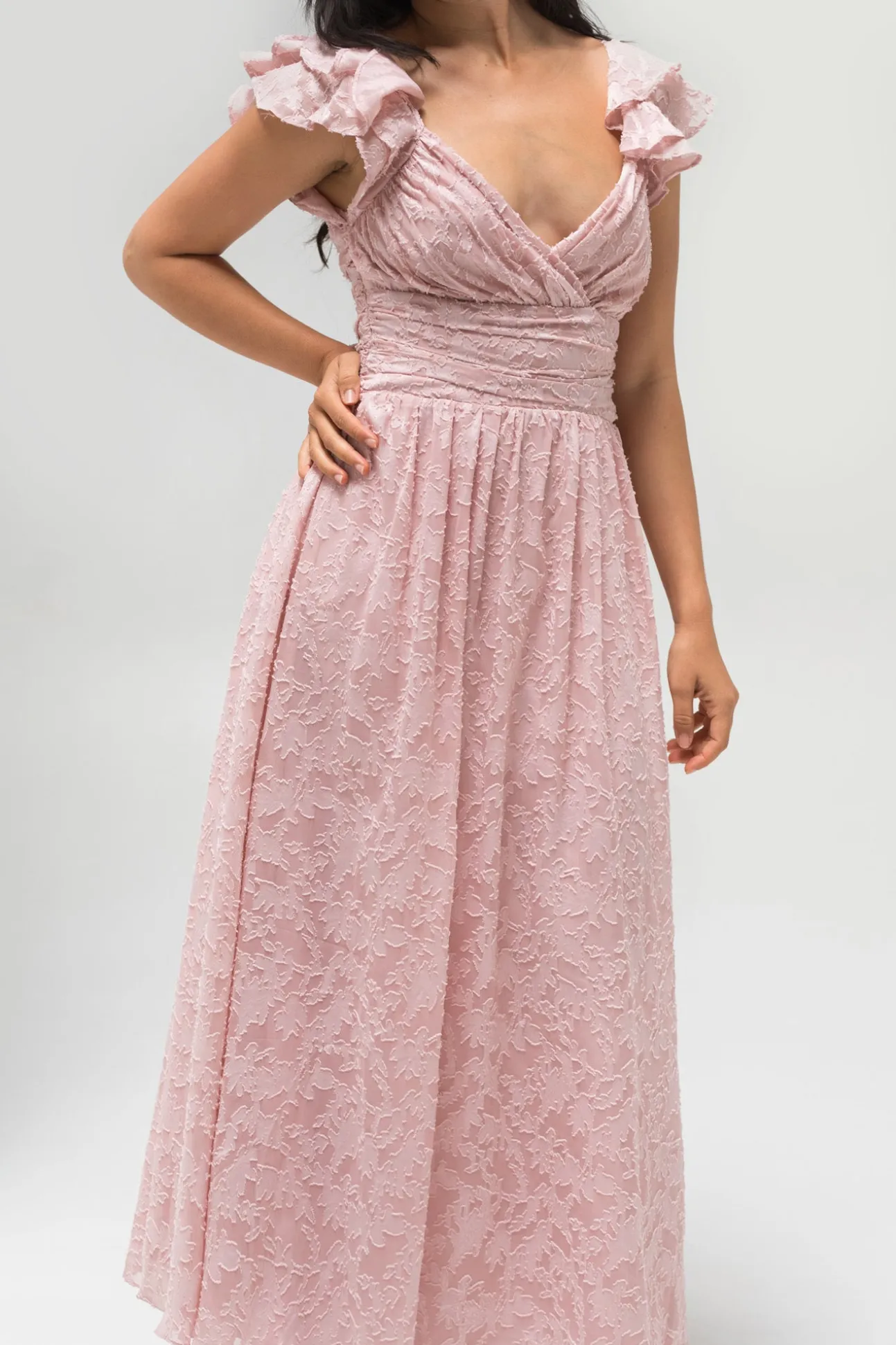 Adele Textured Maxi Dress