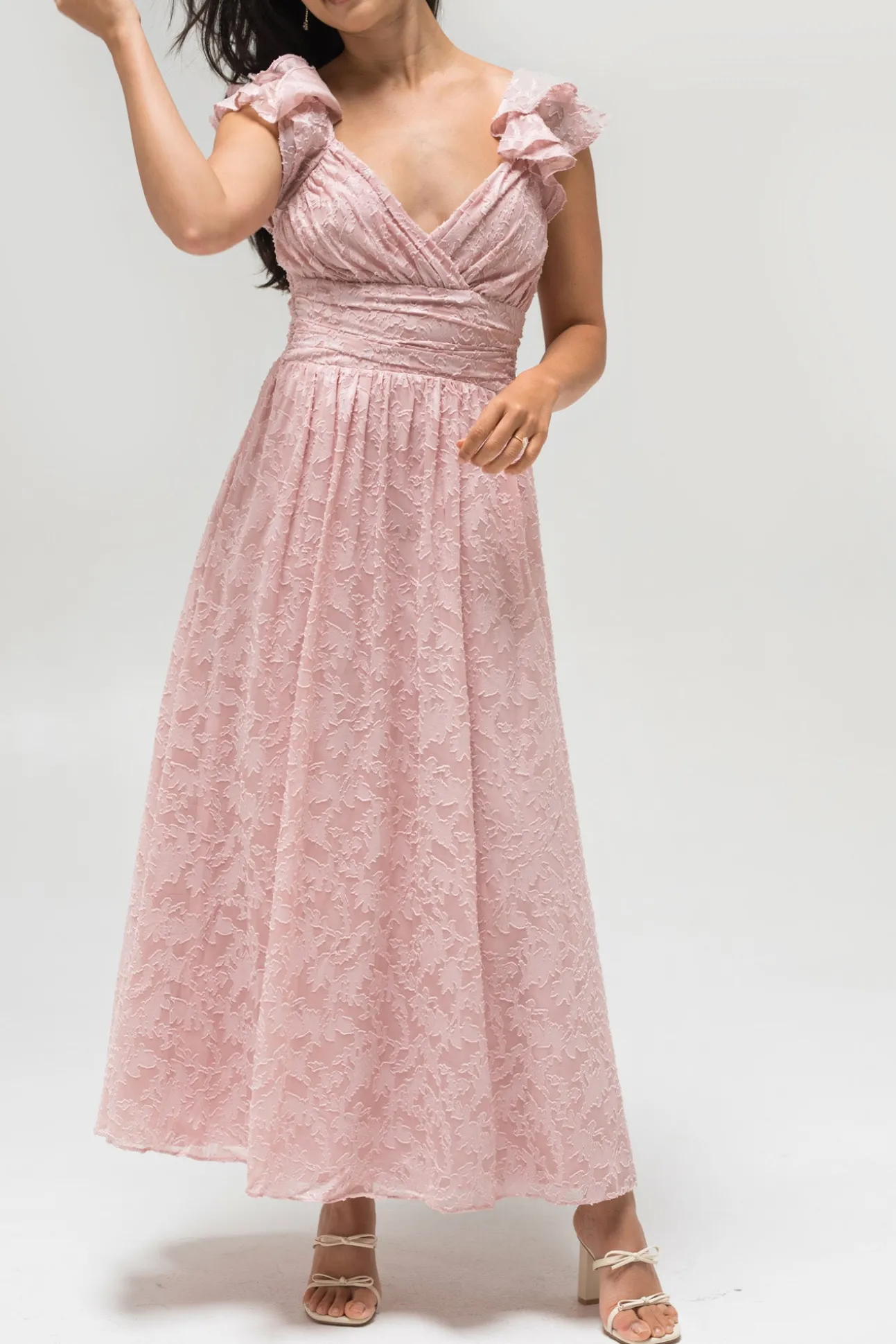 Adele Textured Maxi Dress