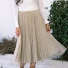 Alice Pleated Tulle Midi Skirt
