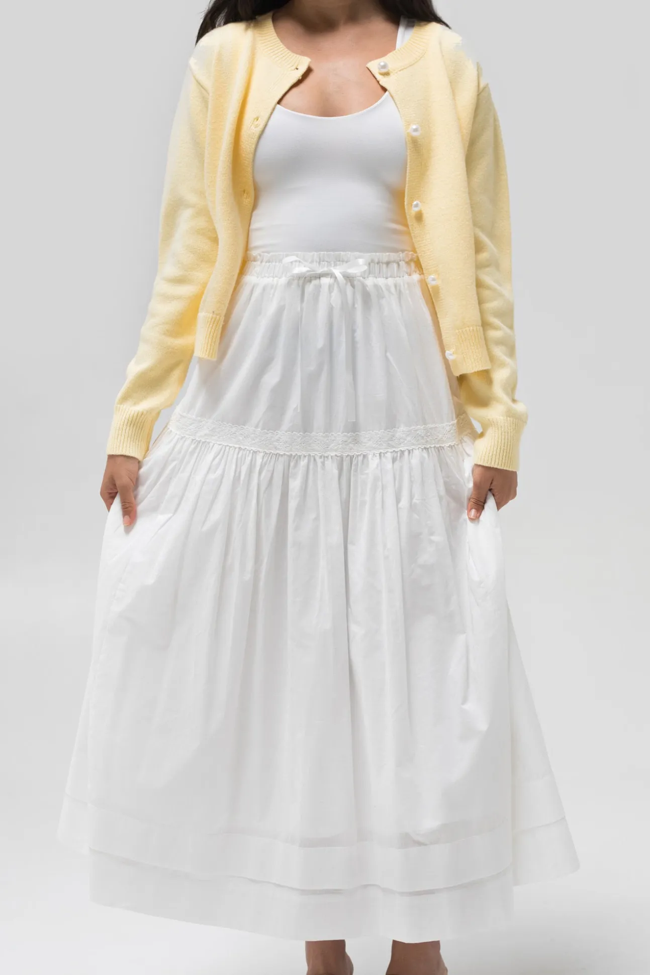 Allison Tiered Midi Skirt