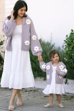 Angela Floral Knit Cardigan