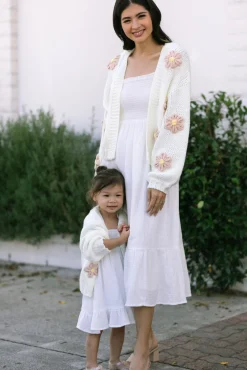 Angela Floral Knit Cardigan