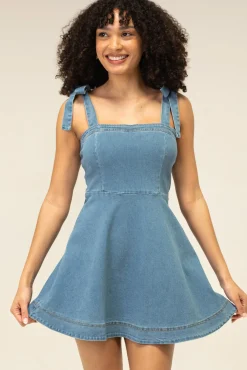 Anne Denim Mini Dress