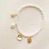Ariella Mermaid Charm Bead Stretch Bracelet