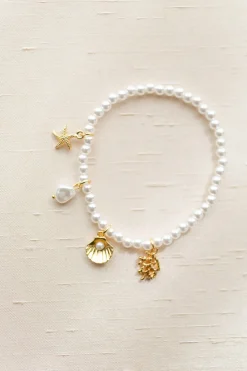 Ariella Mermaid Charm Bead Stretch Bracelet