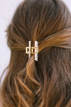 Augustine Pearl Rectangle Claw Clip