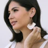 Belle Teardrop Raffia Earrings