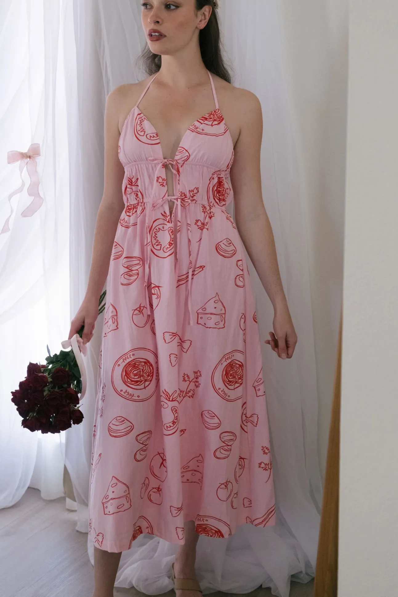 Betsy Foodie Halter Dress