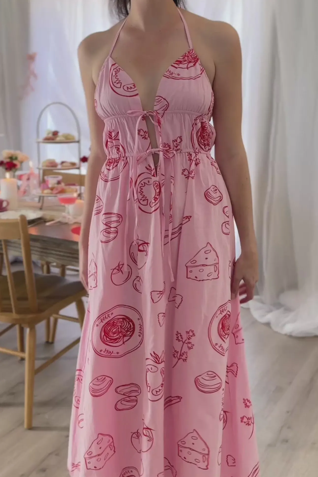 Betsy Foodie Halter Dress