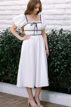 Bridget Contrast Midi Dress