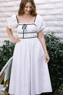 Bridget Contrast Midi Dress