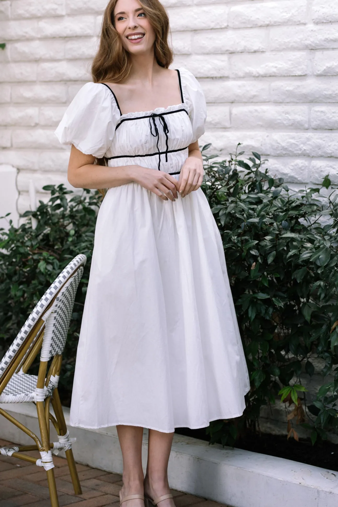 Bridget Contrast Midi Dress
