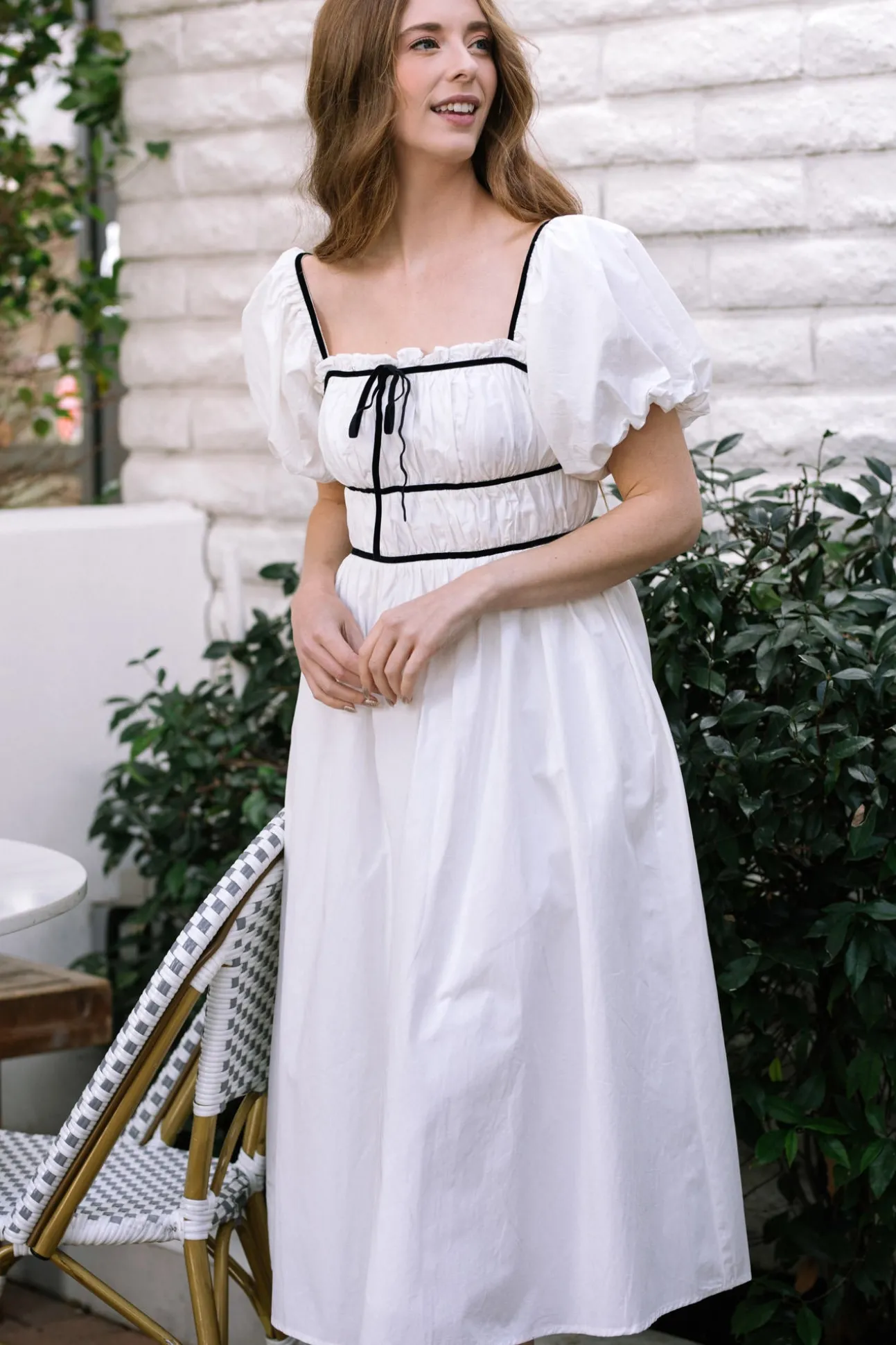 Bridget Contrast Midi Dress