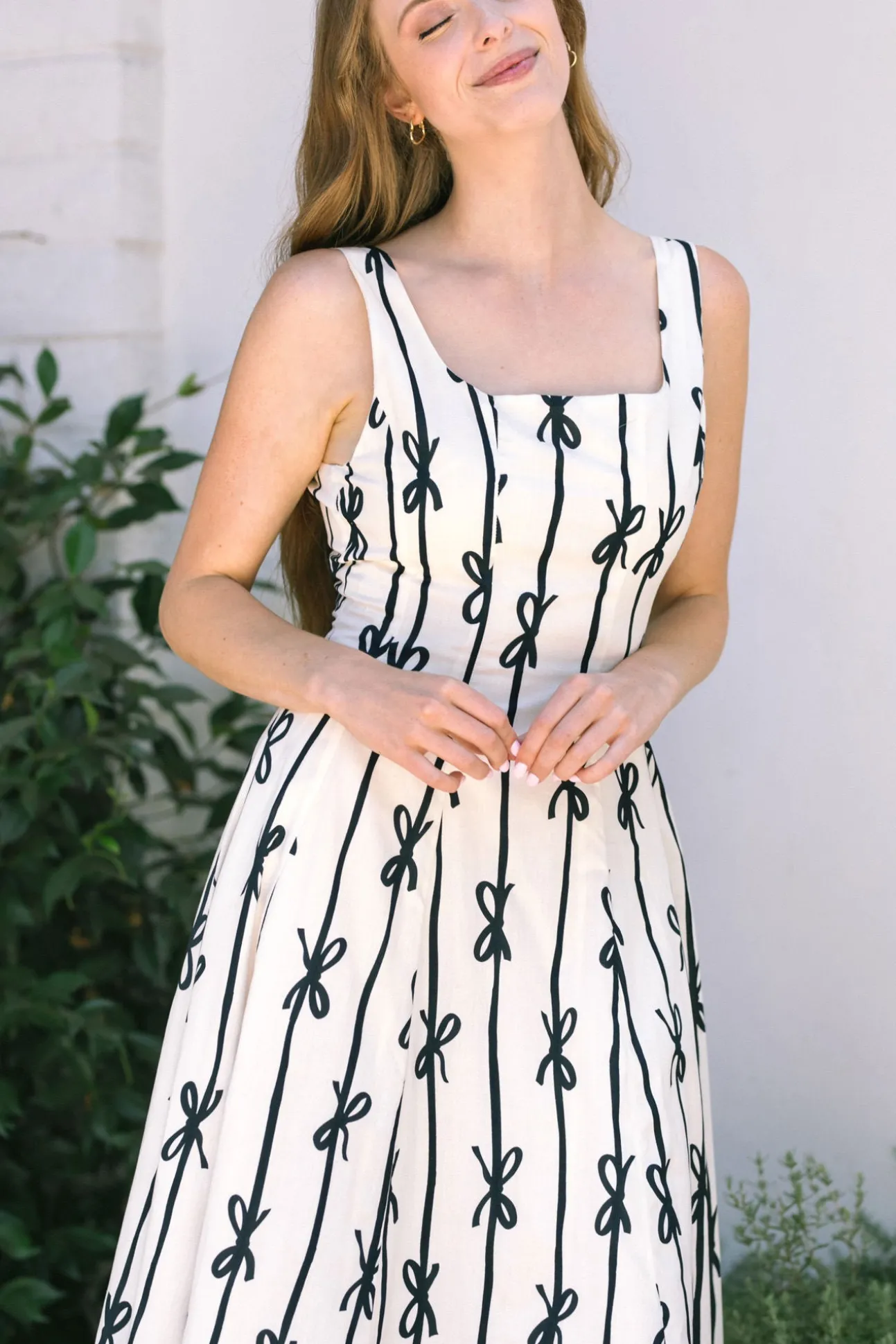 Brielle Bow Striped Dress