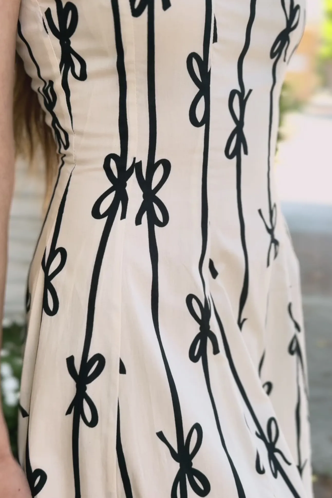 Brielle Bow Striped Dress