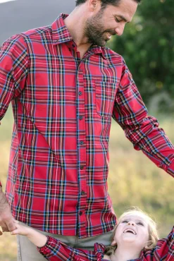 Carol Plaid Buttoned Mens Shirt