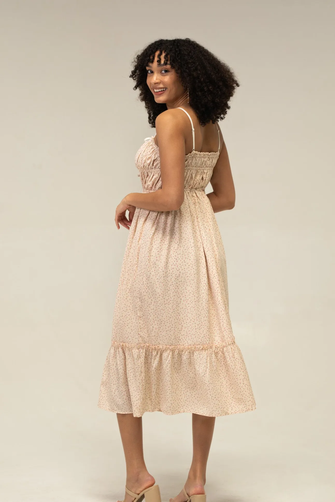 Caroline Floral Midi Dress