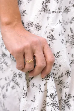 Carrie Twisted Bow Ring
