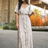 Celia Silver Sequin Maxi Dress