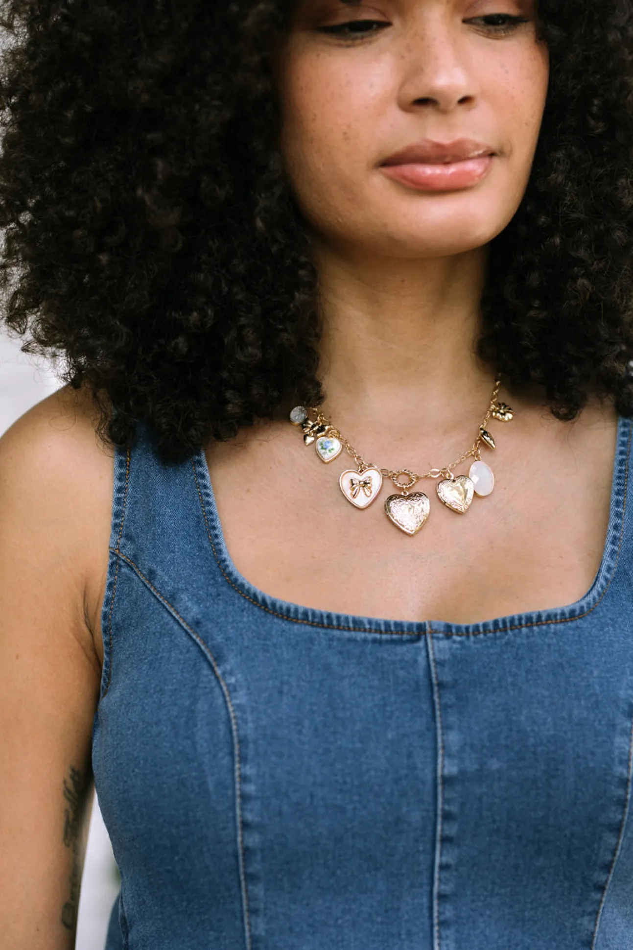 Charlotte Heart Charm Necklace