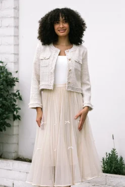 Chrissy Bow Tulle Skirt