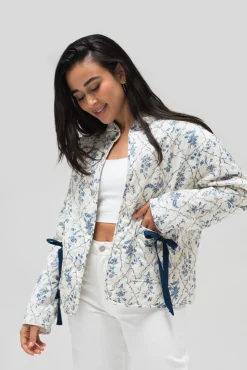 Claire Floral Bow Jacket