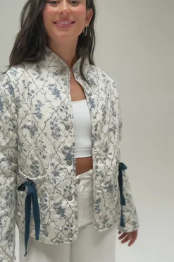 Claire Floral Bow Jacket