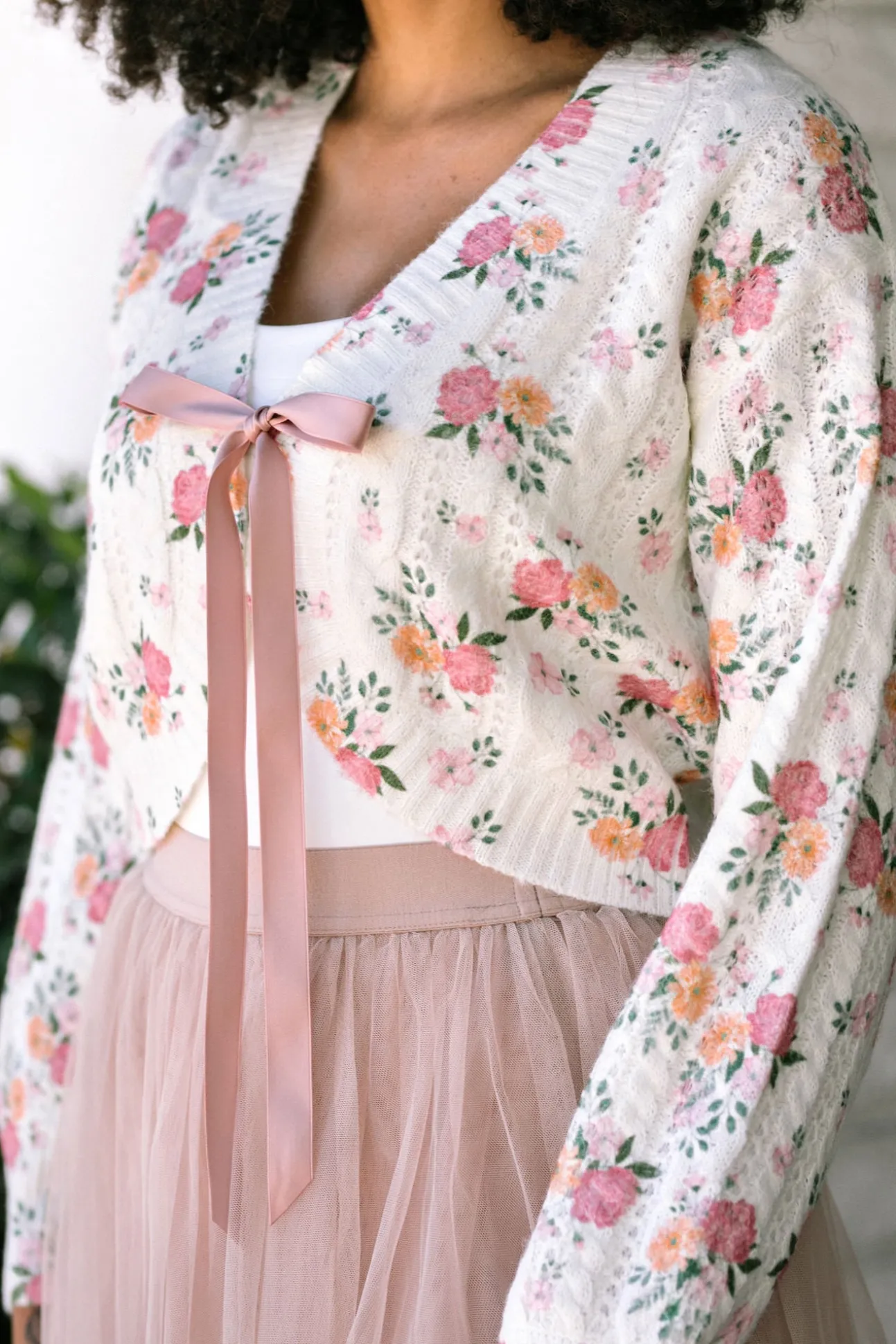 Cressida Floral Knit Cardigan