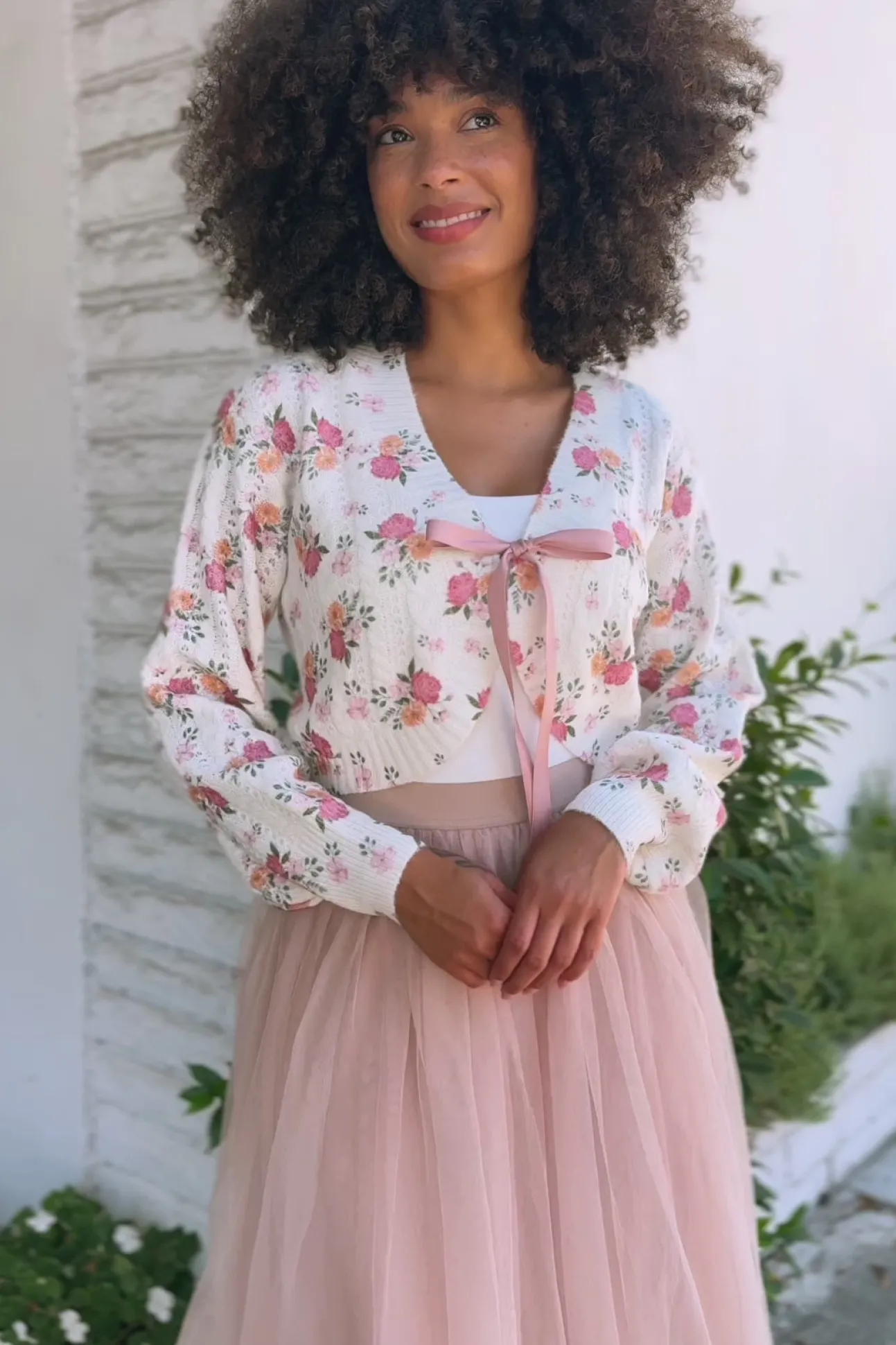 Cressida Floral Knit Cardigan