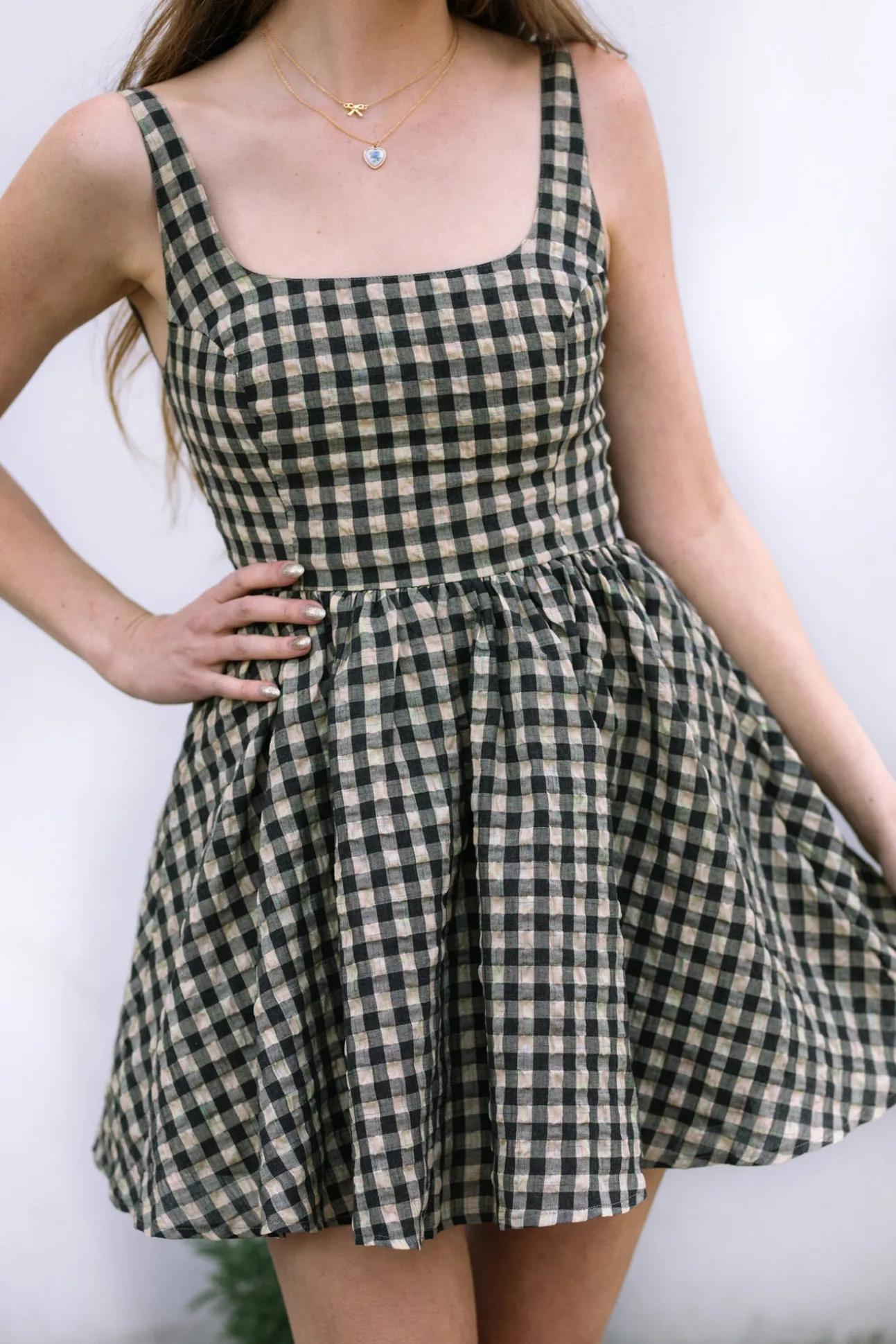 Dani Gingham Mini Dress