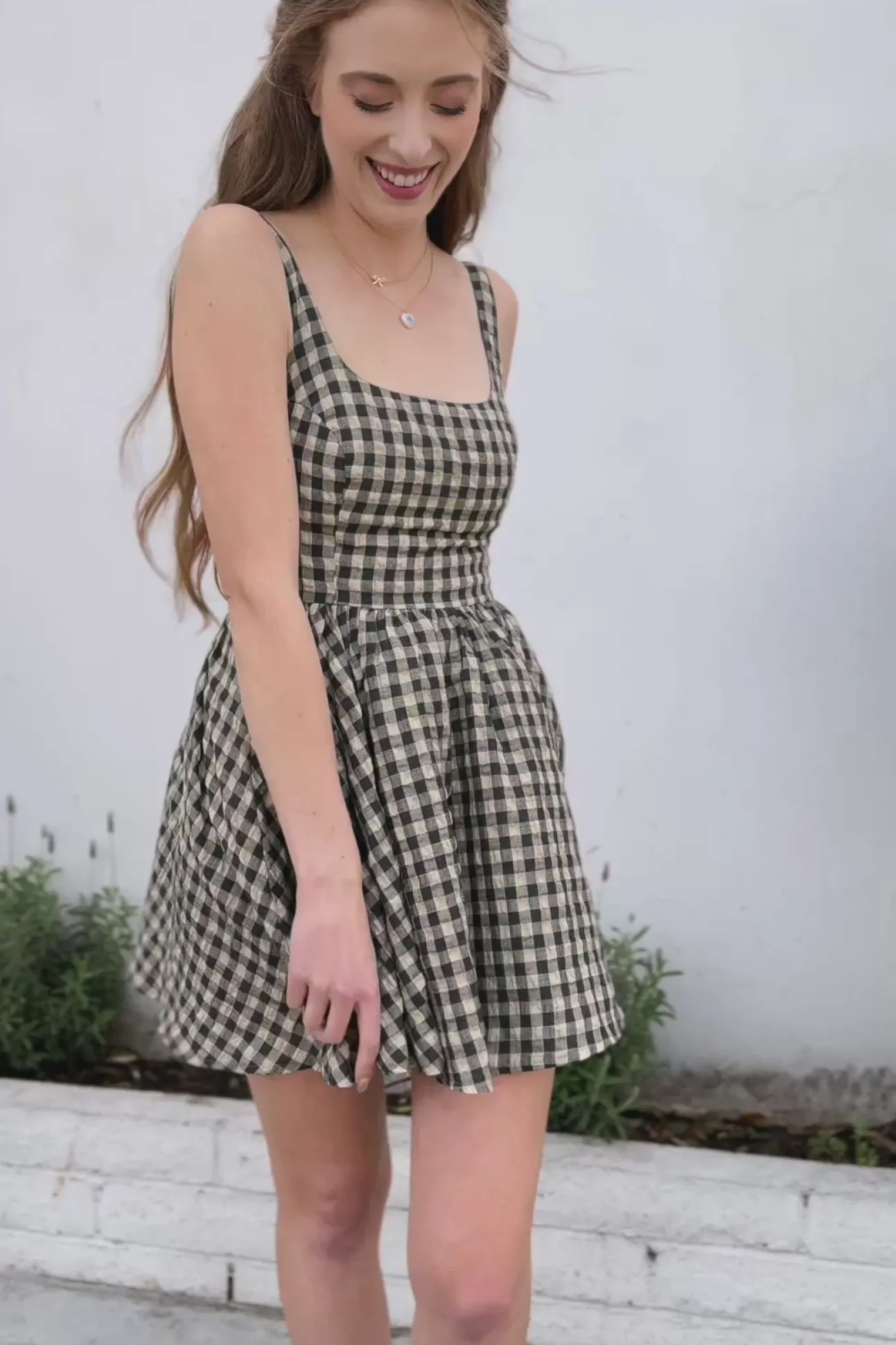 Dani Gingham Mini Dress