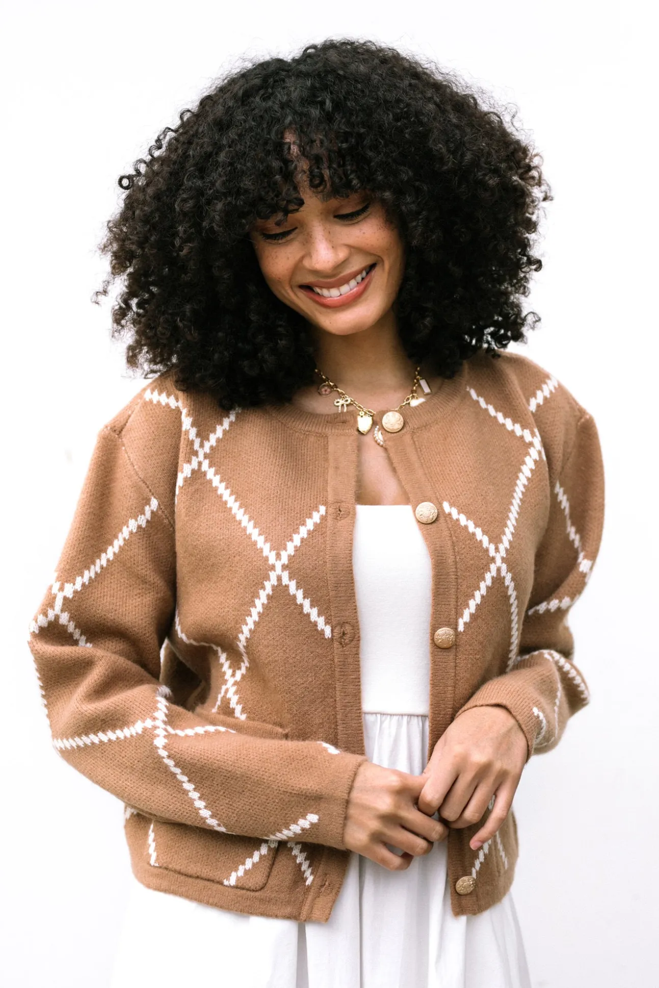 Daria Buttoned Knit Cardigan