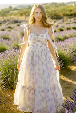 Debra Sweetheart Midi Dress