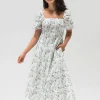 Delilah Floral Midi Dress