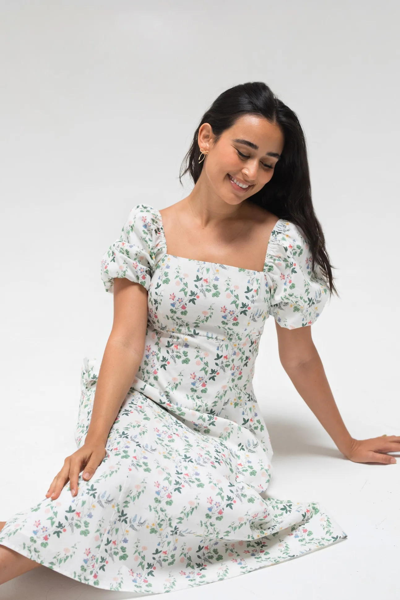 Delilah Floral Midi Dress