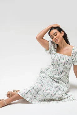 Delilah Floral Midi Dress