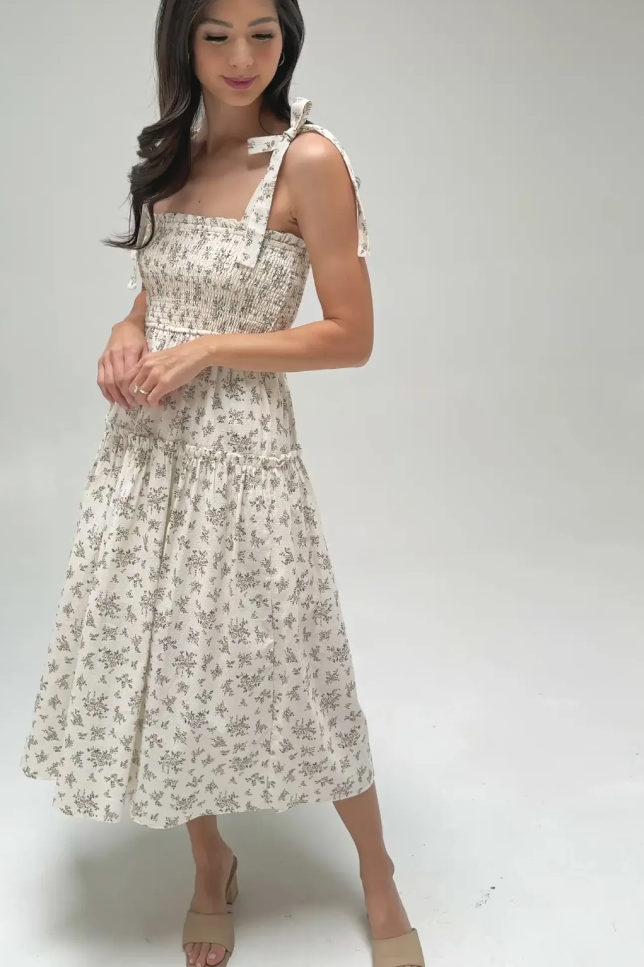 Diana Smocked Midi Dress