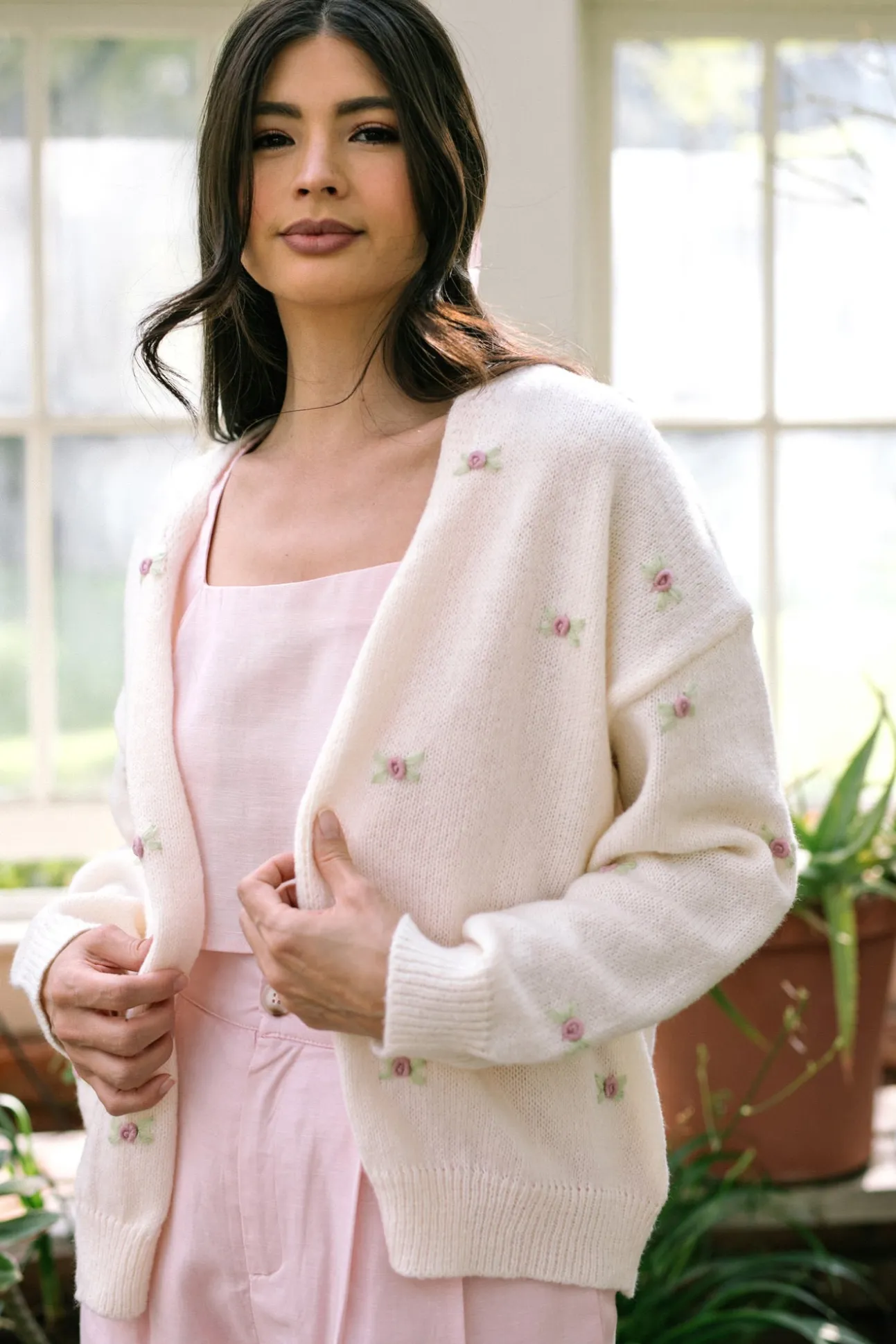 Edith Floral Knit Cardigan