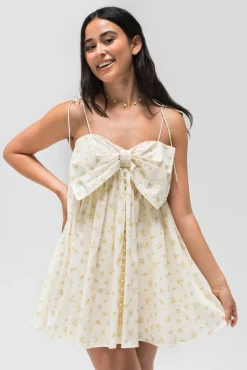 Eleanor Bow Mini Dress