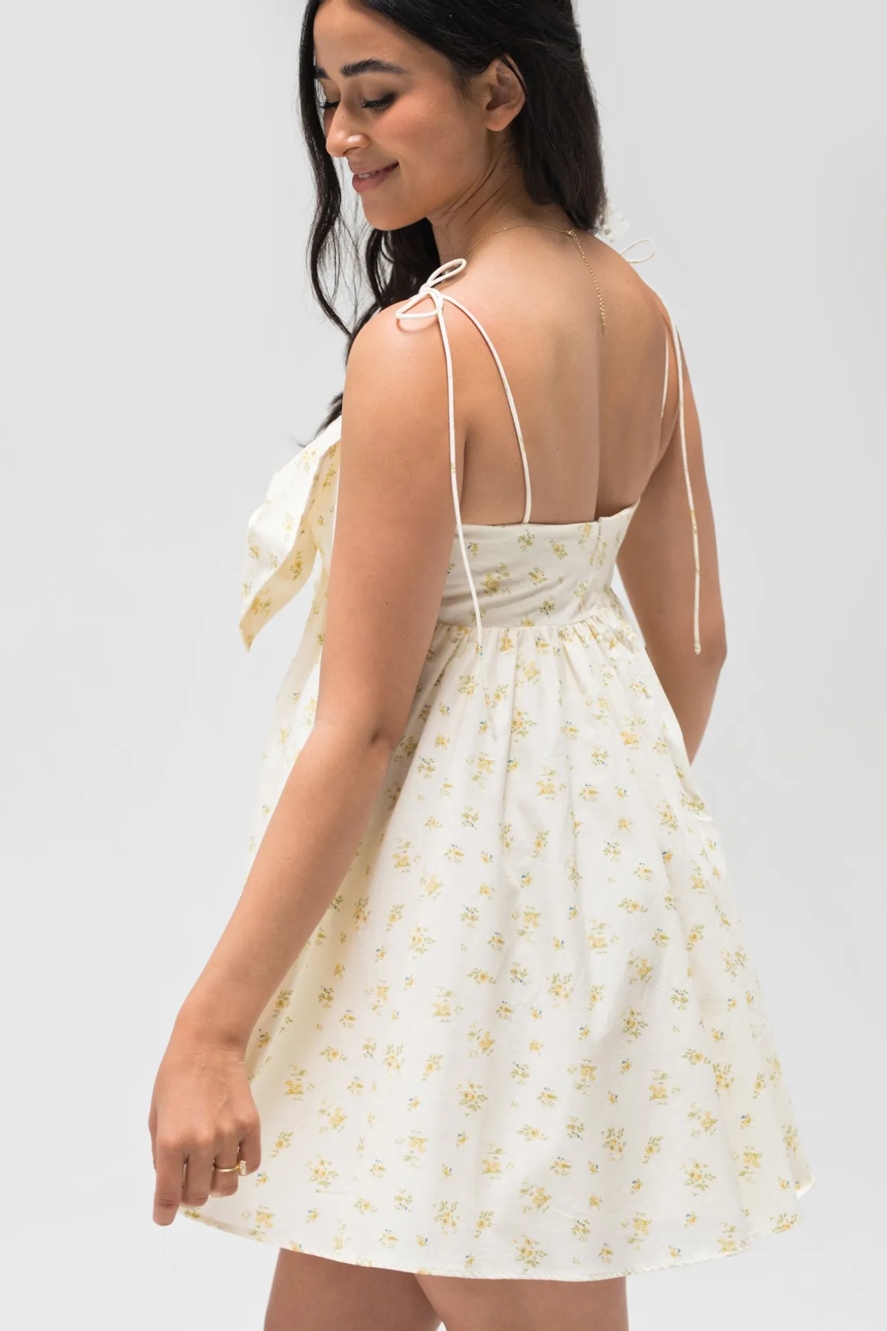 Eleanor Bow Mini Dress