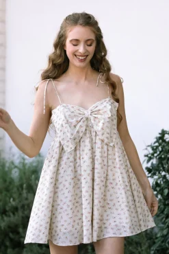 Eleanor Bow Mini Dress