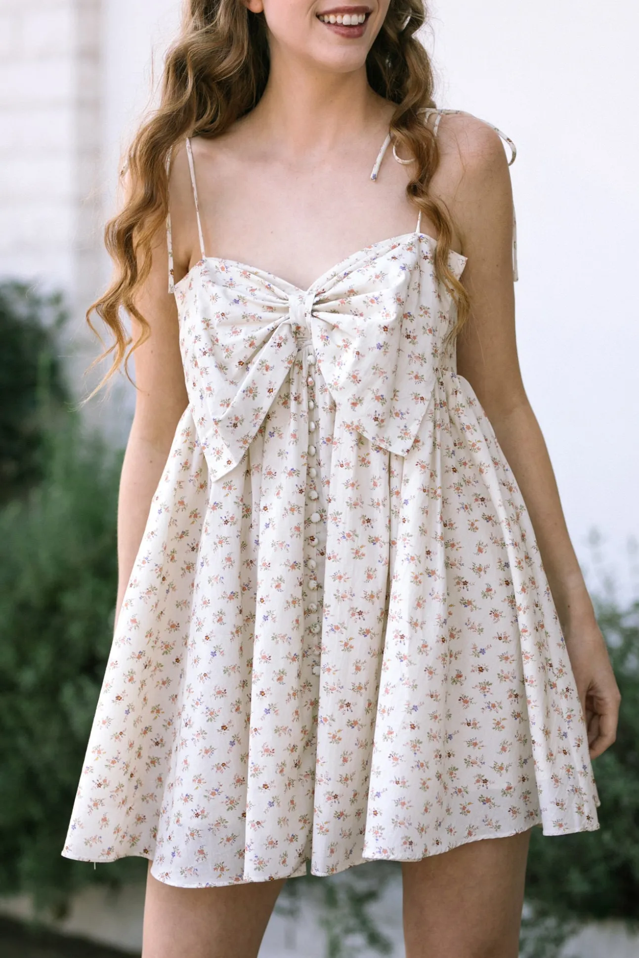 Eleanor Bow Mini Dress