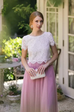Ellie Short Sleeve Lace Top