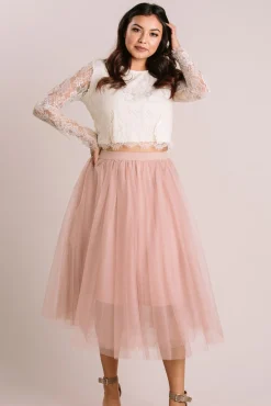 Eloise Tulle Midi Skirt