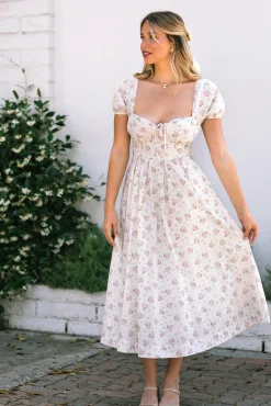 Fatima Floral Sweetheart Dress