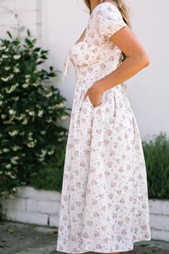 Fatima Floral Sweetheart Dress