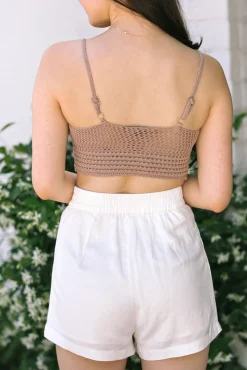 Florentine Cropped Knit Cami