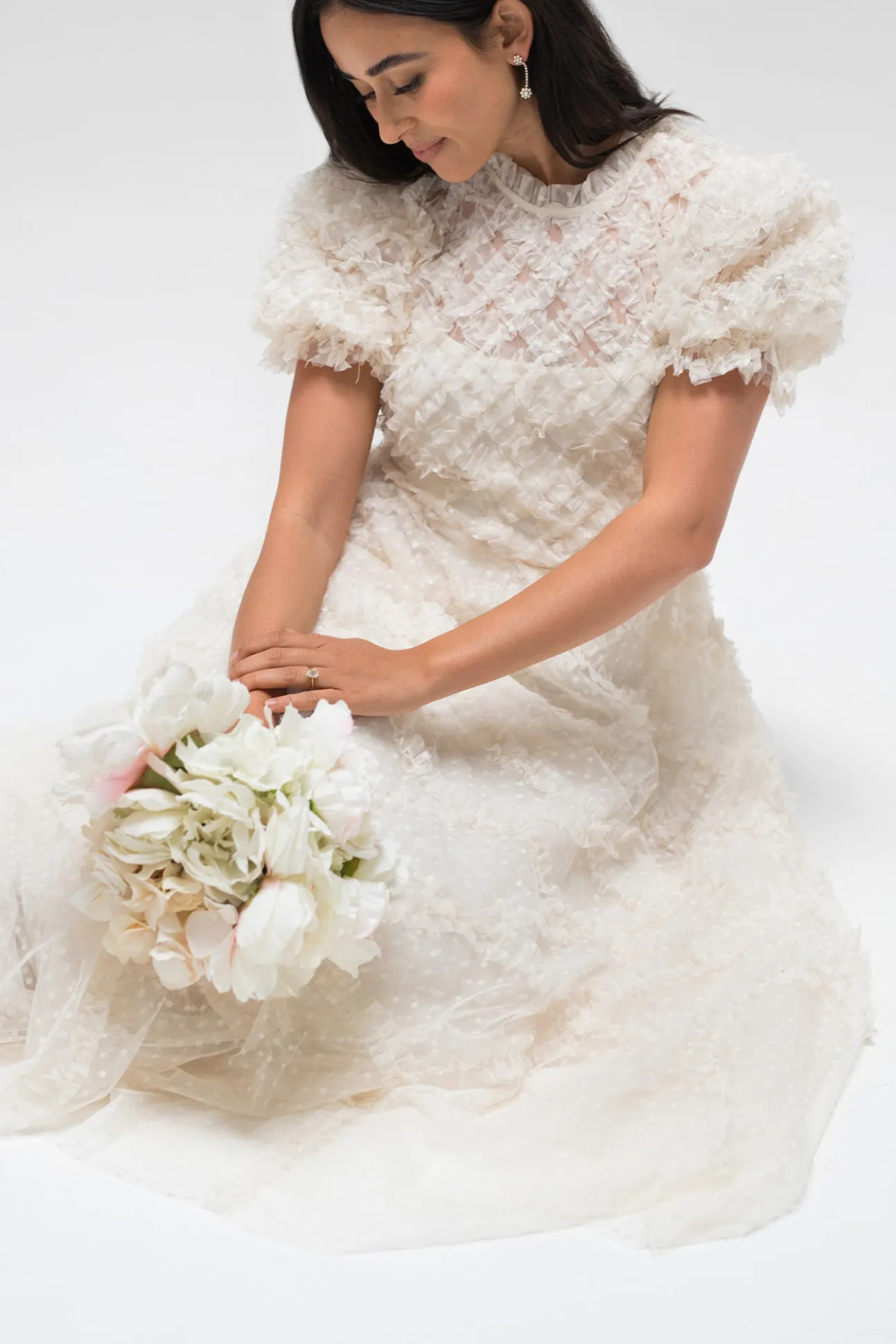 Gretchen Tulle Ruffled Dress