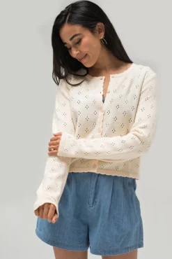 Haven Pointelle Cardigan